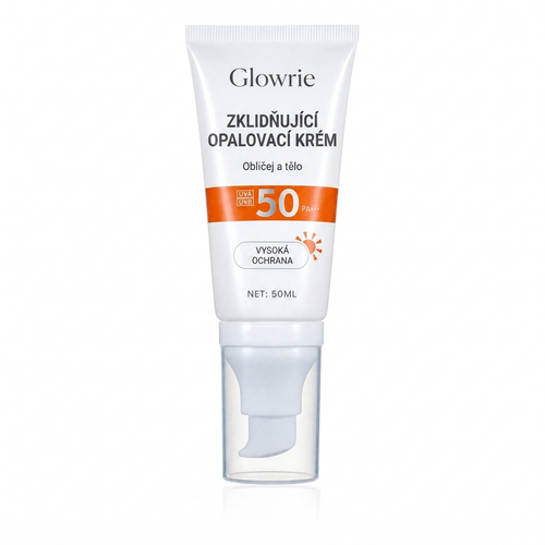 Zklidňující opalovací krém SPF 50 GLOWRIE