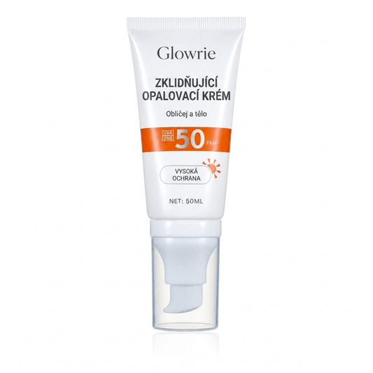 Zklidňující opalovací krém SPF 50 GLOWRIE