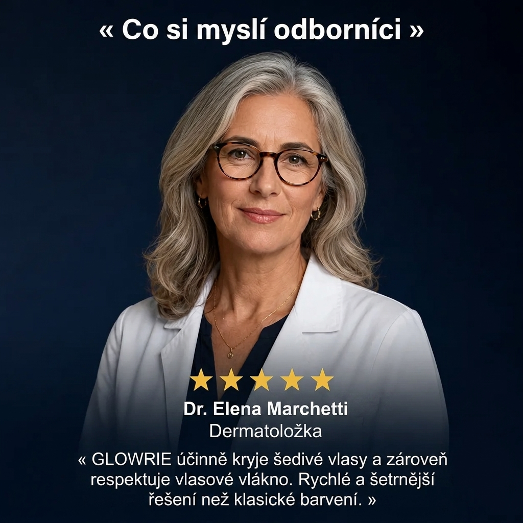 Okamžitý barvicí šampon na zakrytí šedivých vlasů za 10 minut, bez námahy GLOWRIE